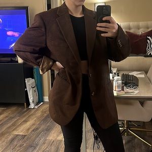 Dark Brown Oversized Blazer